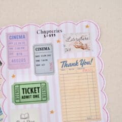 Planche de Stickers - Tickets Vintage