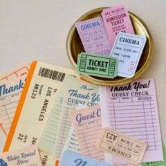 Stickers Flocons - Tickets Vintage