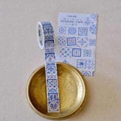 Autocollants Washi Blue Tile