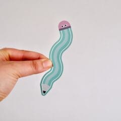 Marque Page - Crayon Papier Turquoise