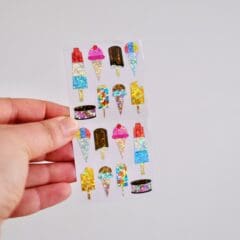 Stickers Ice Cream Treats