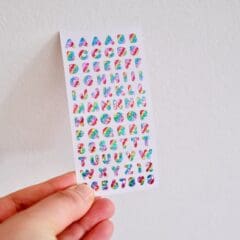 Stickers Rainbow Alphabet