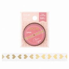 Mini Clear Tape Coeur Or