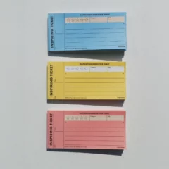 Inspiring Ticket Memo Pad