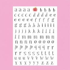 Stickers Nany Craft Shop - Alphabet Whimsical
