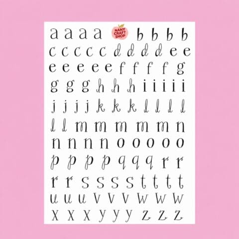 Stickers Nany Craft Shop - Alphabet Whimsical