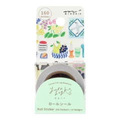 Rouleau de Stickers Midori - Timbres Finlandais