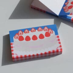 Strawberry Cake Memo Pad