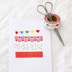 Masking Tape - Love Pattern
