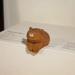 Figurines d'Animaux En Bois - L'Ours Brun