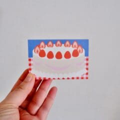 Strawberry Cake Memo Pad