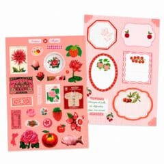 Stickers Journaling Ariane Butto - Trésors Roses Rouges
