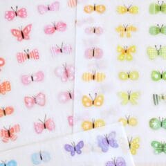 Planche de Stickers Transfert Butterfly