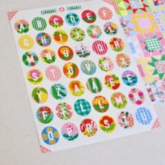Stickers Journaling Ariane Butto - Jolies Lettres