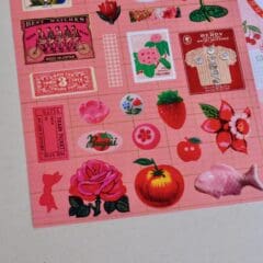 Stickers Journaling Ariane Butto - Trésors Roses Rouges