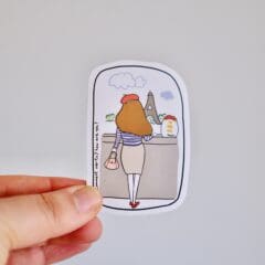 Sticker Catdoo - Girl In Paris