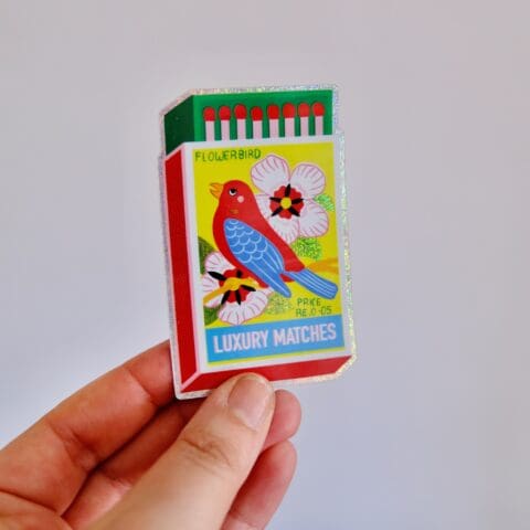 Stickers à l'unité  - Allumettes Oiseau