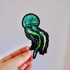 Sticker Méduse Bioluminescente