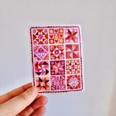 Sticker Patchwork With Love