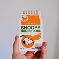 Carnet Snoopy Epicerie - Orange Juice