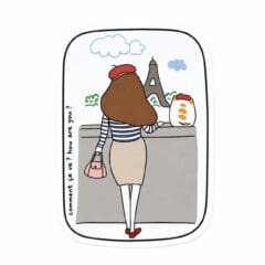 Sticker Catdoo - Girl In Paris
