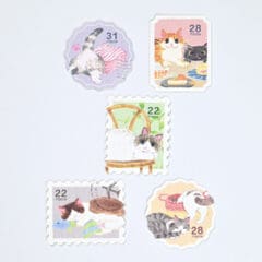 Stickers Flocons Nekorobi - Timbres Chats