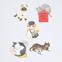 Stickers Flocons Nekorobi - Lettres Chats