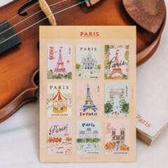 Stickers Timbres Paris